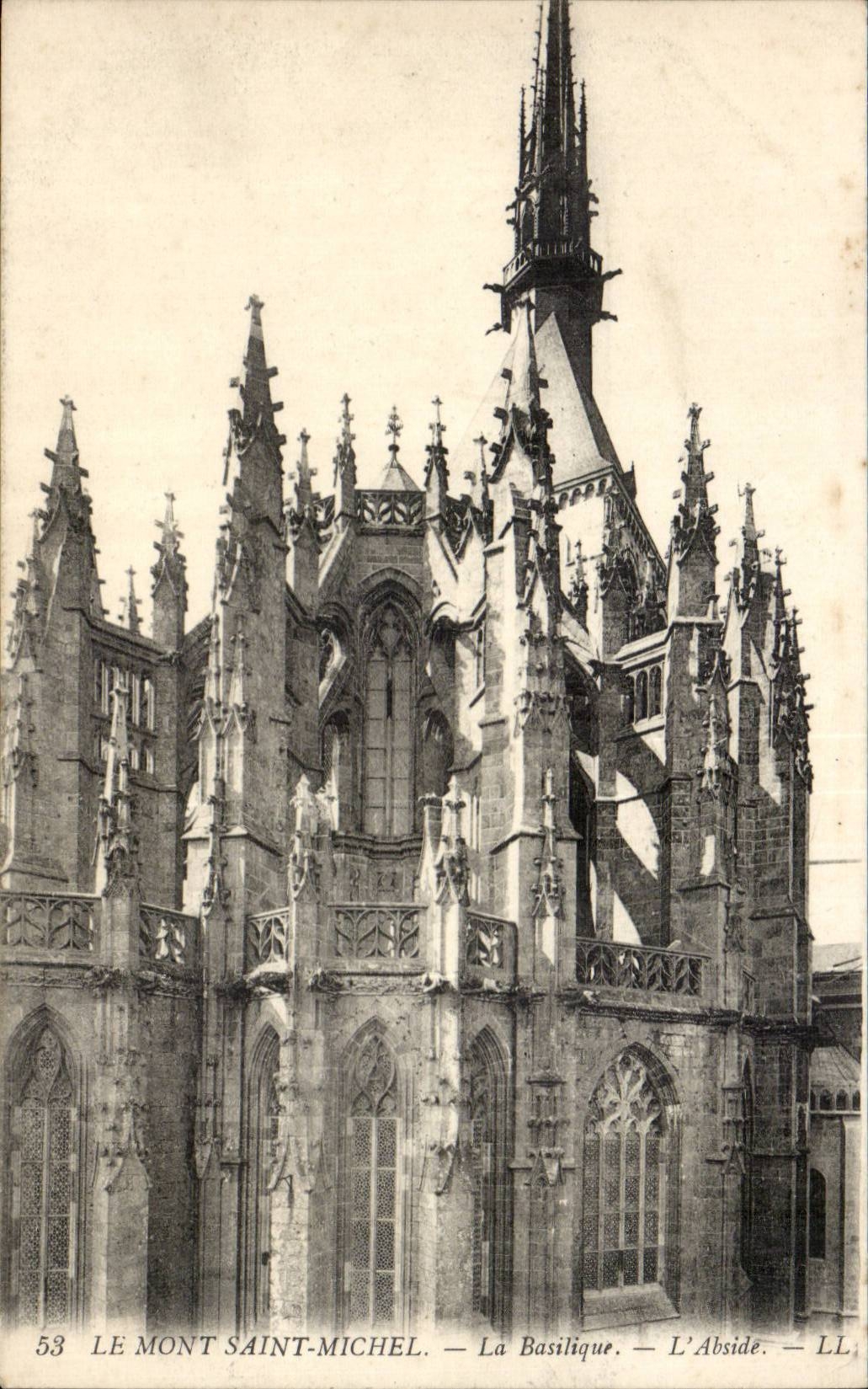 Le Mont Saint Michel - La Basilique - CPA 