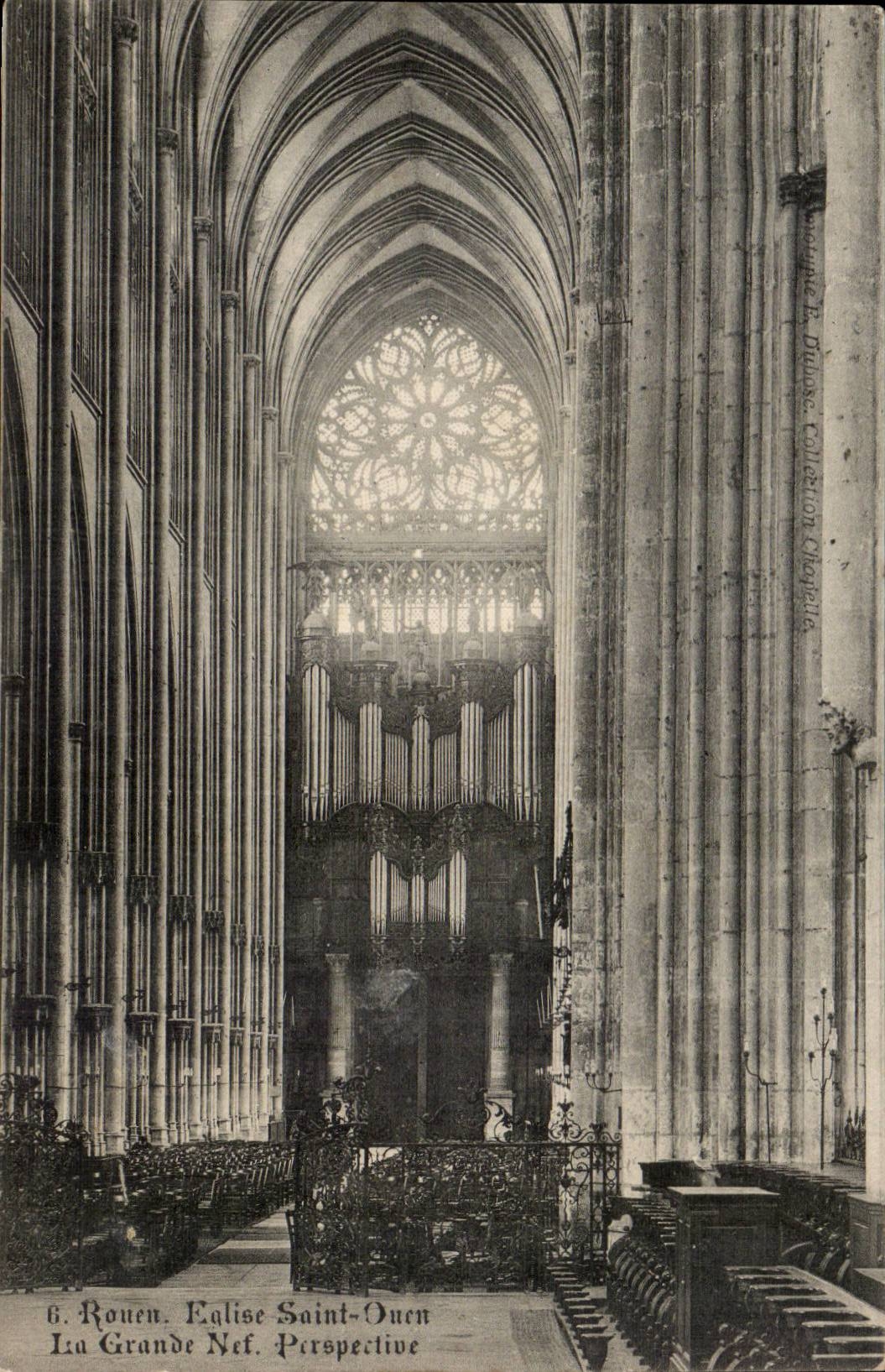 Rouen - Eglise Saint Ouen l'orgue - CPA 