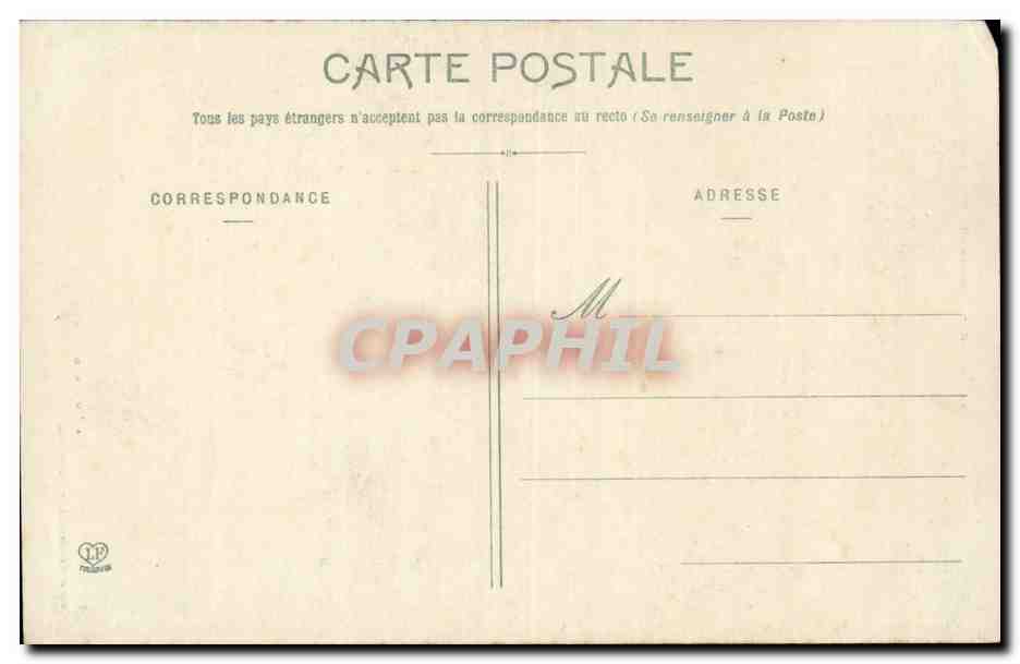 Lourdes - La Chute - enfant - CPA  — Verso