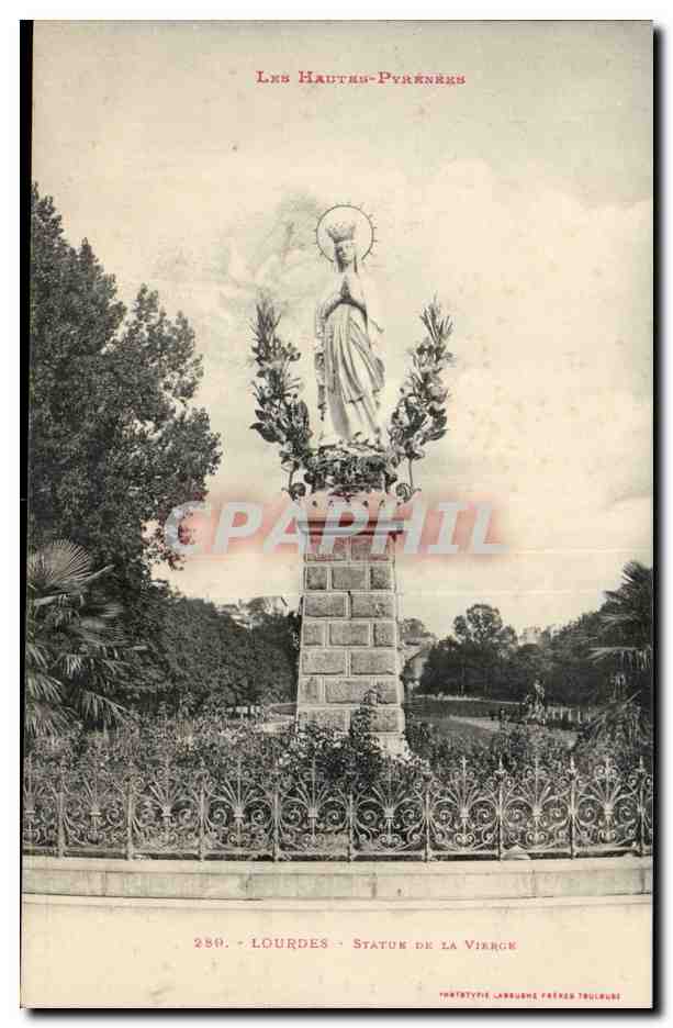 Lourdes - La Vierge Couronee - CPA 