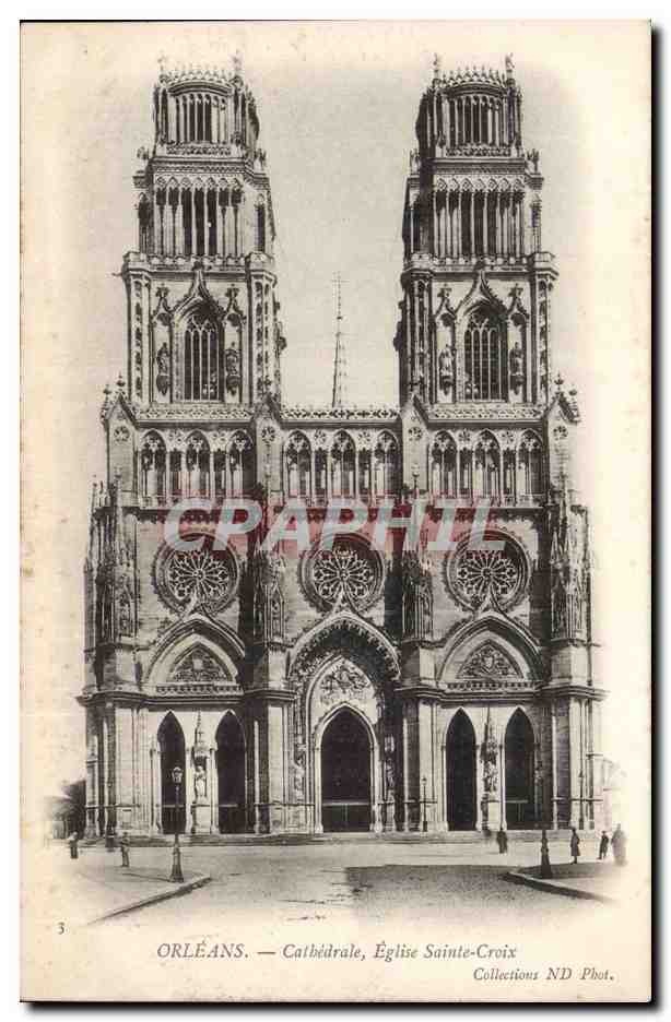 Orleans CPA CAthedrale Eglise Sainte CRoix