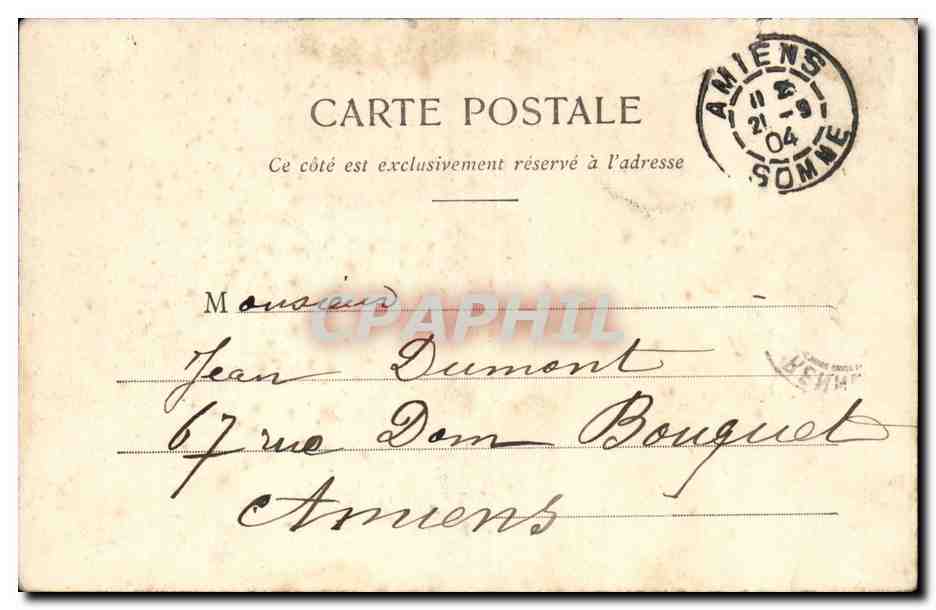 Rennes CPA Eglise St sauveur — Rückseite