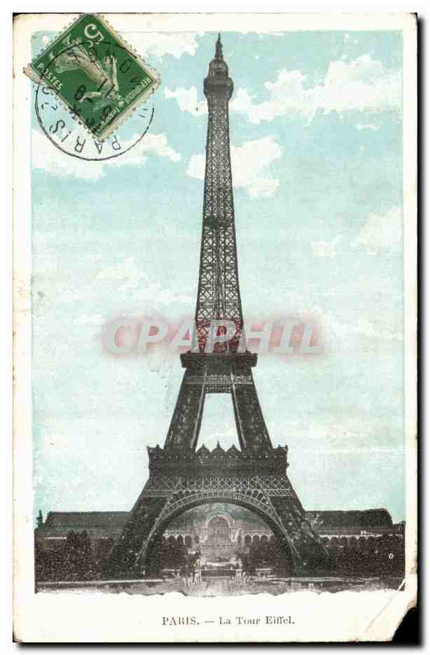 Paris CPA La Tour Eiffel