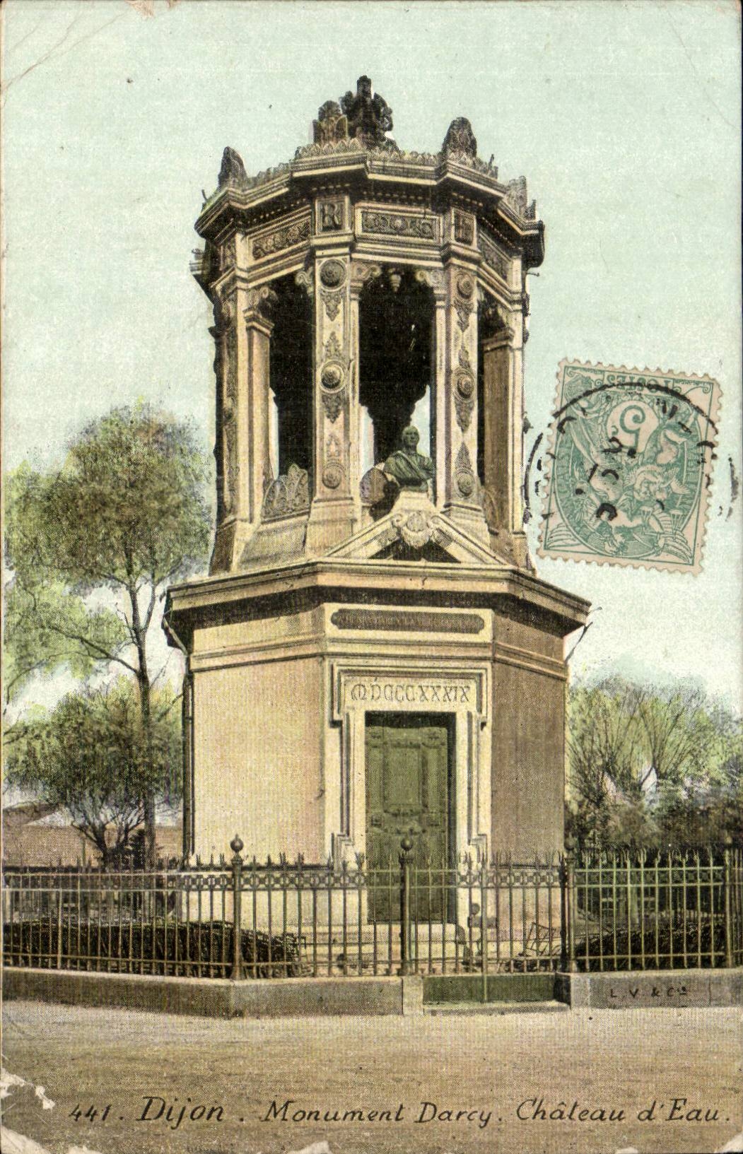 Dijon - Monument Darcy - CPA 