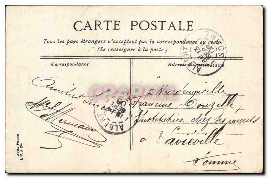 Dijon - Le Palais de Justice - CPA  — Verso
