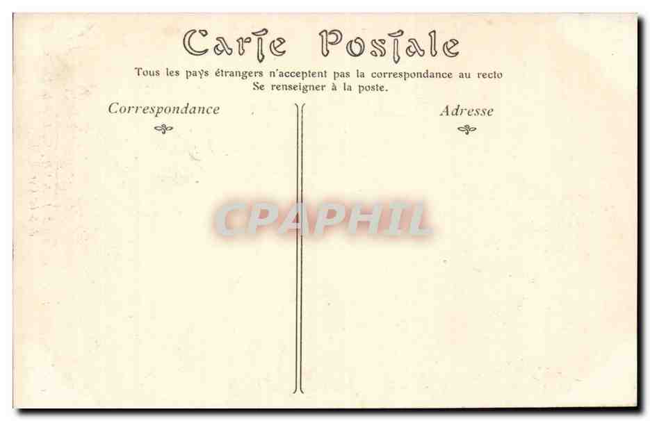 Pau - Le Chateau - Lit de Luis XIV brodes par les Dames de Saint Cyr - CPA  — Verso