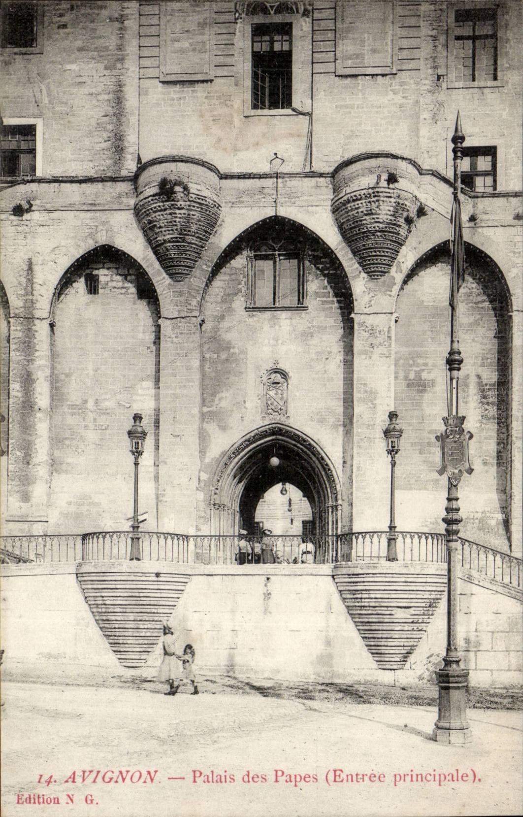Vaucluse - Palais des Papes - Entree Principale - CPA 
