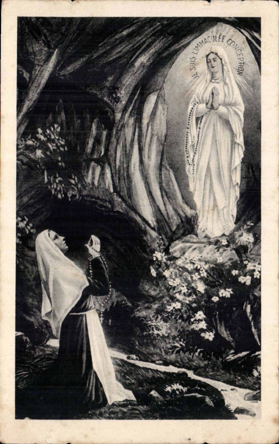 Lourdes CPA L'apparition