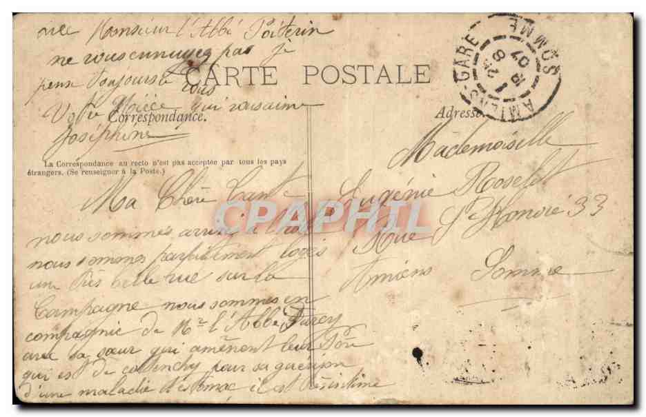 Lourdes CPA Maison paternelle de Sainte Bernadette Soubirous — Verso