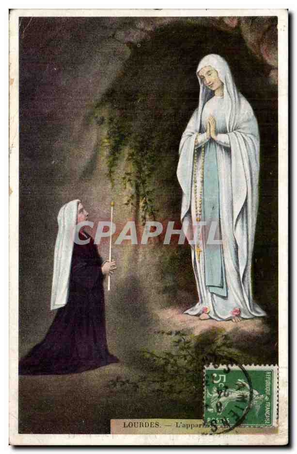Lourdes CPA l'apparition 
