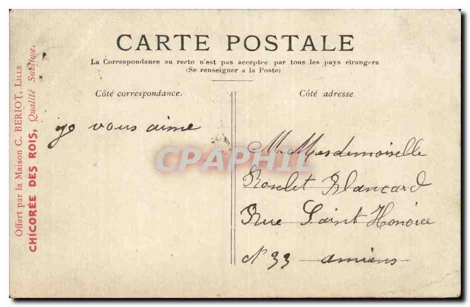 Lourdes CPA l'apparition  — Verso