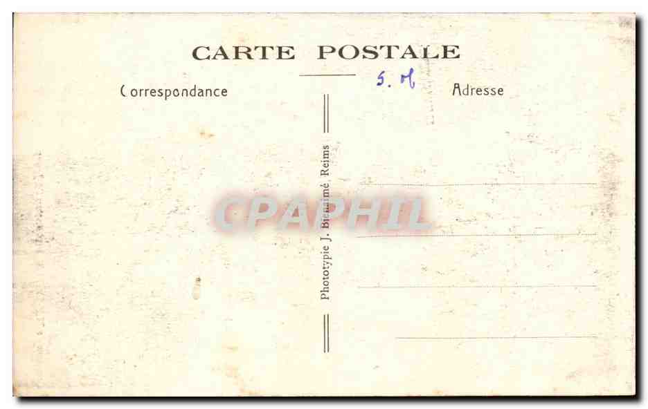 Chateau de mesnieres CPA Institution de Saint Joseph La galerie des cerfs — Rückseite