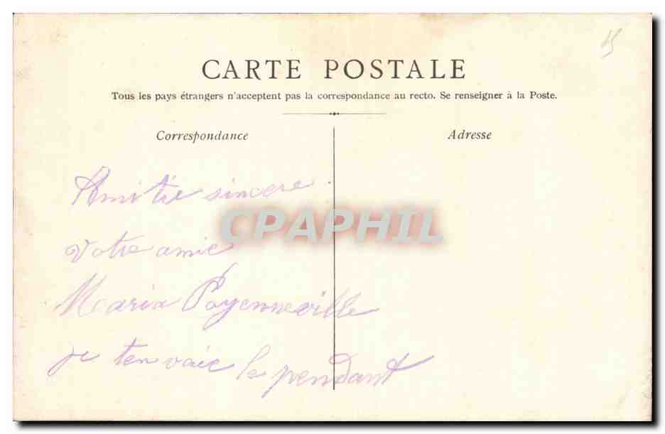 Sujet religieux — religieuse entourée de lys — éditeur A. LÉTIT & ÉPOUSÉ, n° 705 — Verso