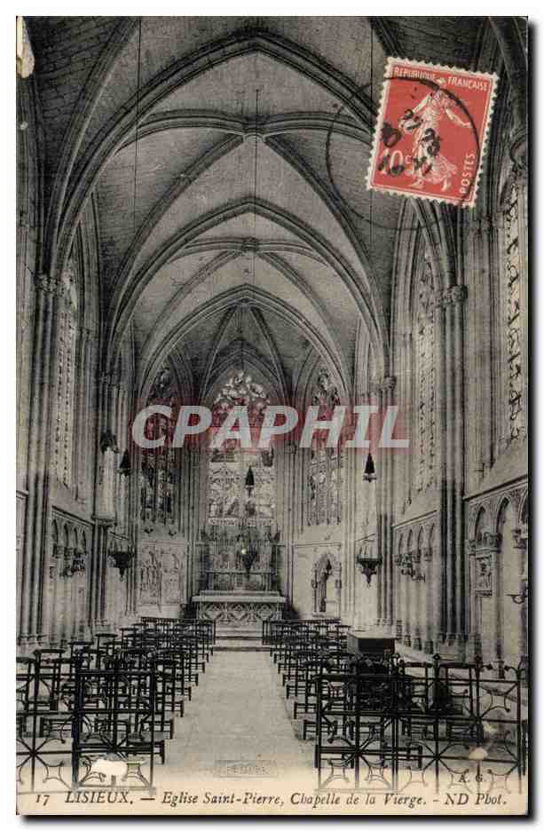 Lisieux CPA Eglise Saint Pierre Chapelle de la Vierge