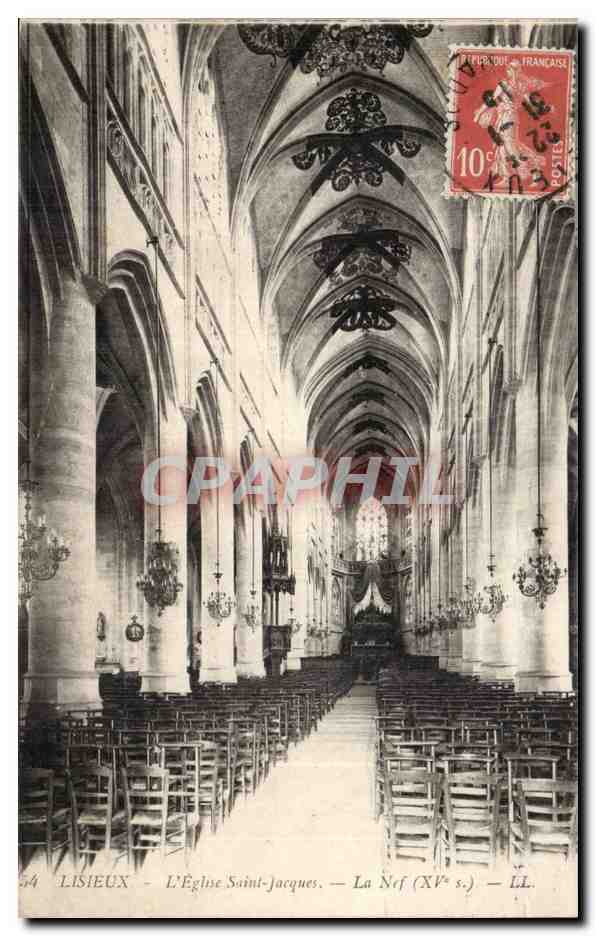 Lisieux CPA L'eglise Saint Jacques