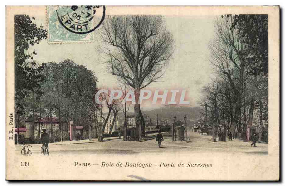 Paris CPA Bois de Boulogne Porte de Suresnes 