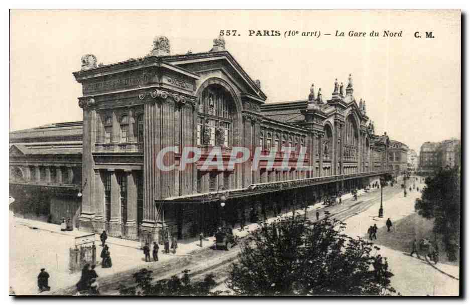 Paris CPA La Gare du Nord