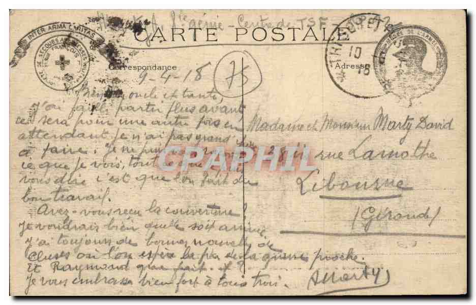 Nacelle avant du Zeppelin L.-49 — Musée de l'Armée, Hôtel des Invalides — 20 Octobre 1917 — Verso