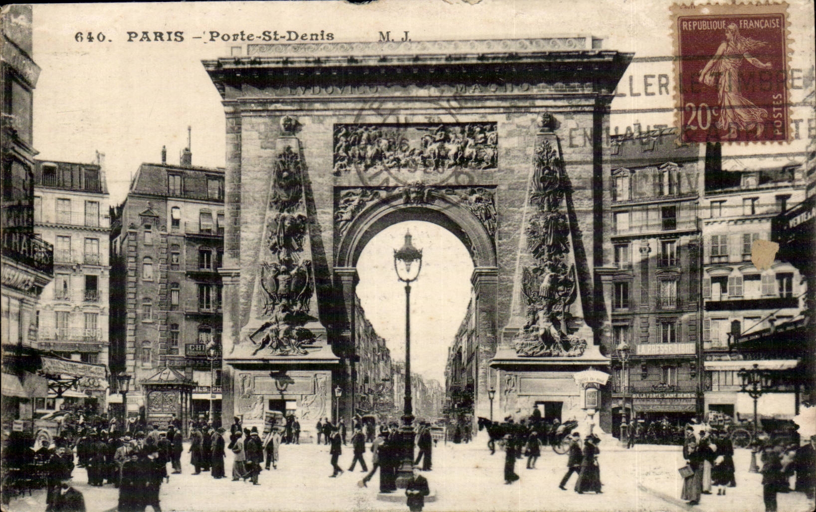 Paris CPA Porte St Denis