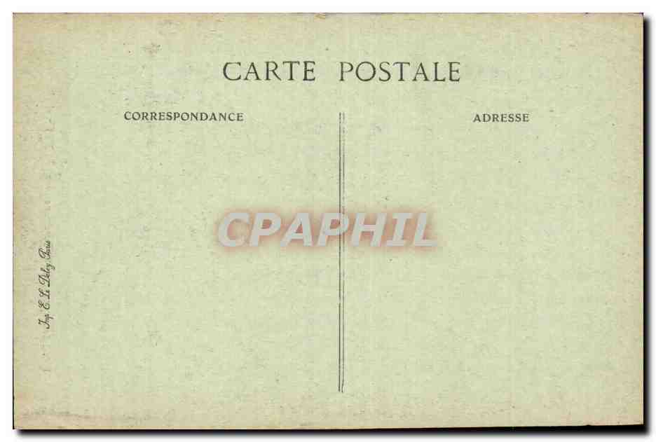 Paris CPA Rue du jour Hotel de Royaumont au commencement du 17eme — Rückseite