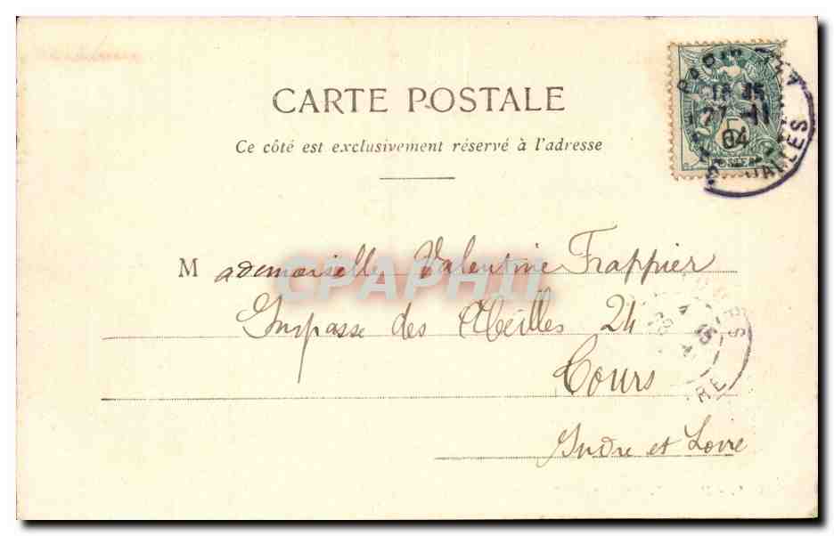 Paris CPA Gare St lazare — Rückseite