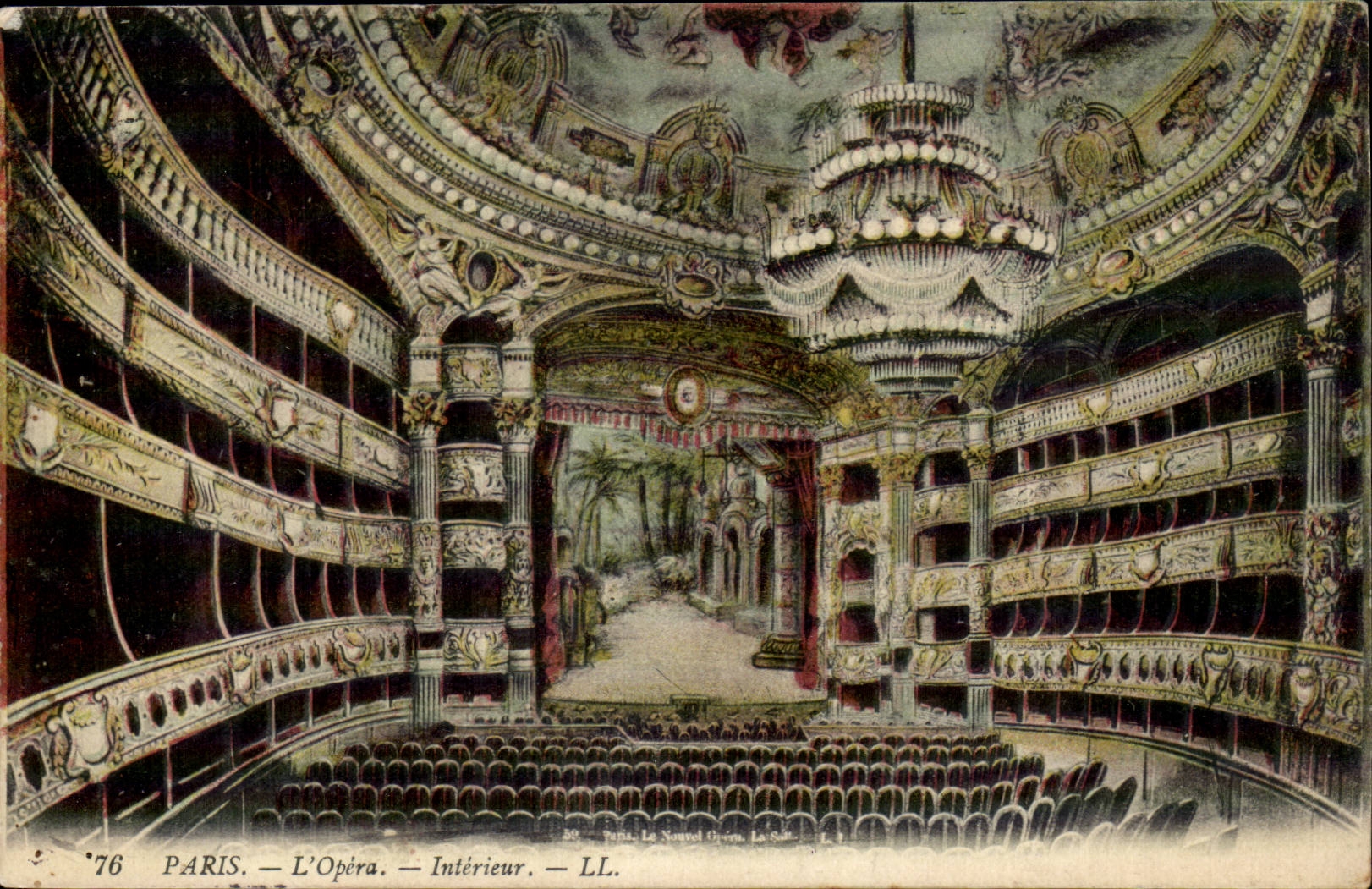 Paris CPA L'opera L'interieur 