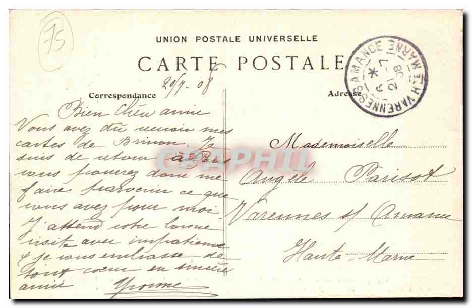 Paris CPA Montmartre La lapin A Gill vers 1872 (cabaret des assassins rue des Saules) Lapin Agille  — Rückseite