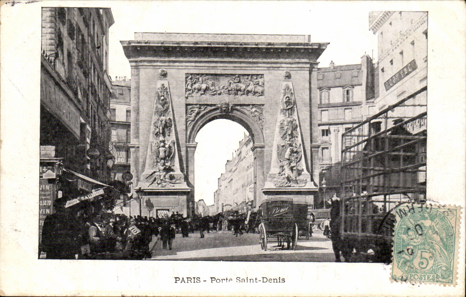 Paris CPA Porte Saint Denis
