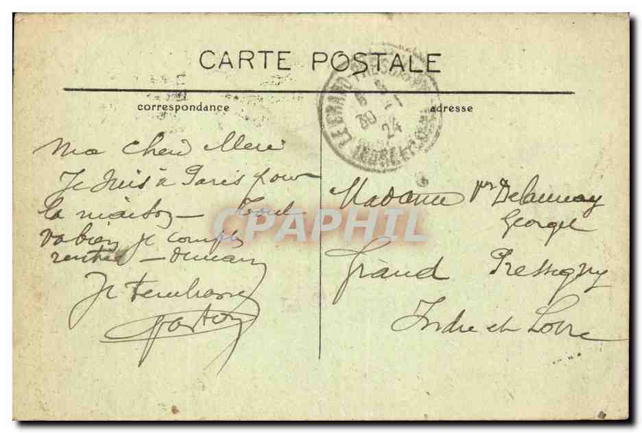 Paris CPA Boulevard des italiens (bus omnibus) — Rückseite