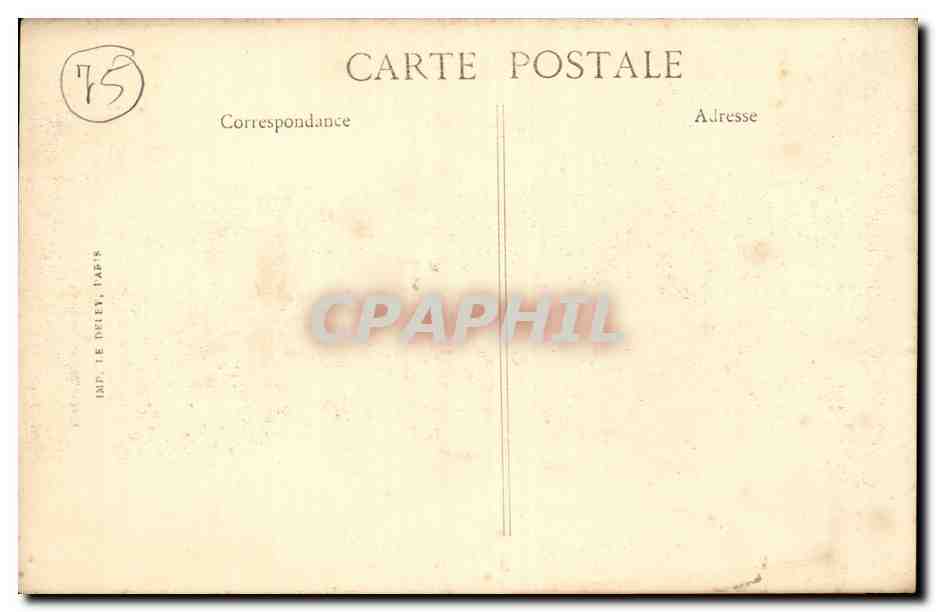 Die Siegesfeierlichkeiten in Paris — 14. Juli 1919 — französische Truppen — Edition EID — Rückseite