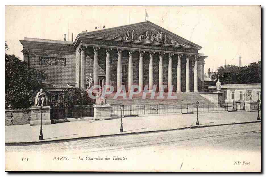 Paris CPA La chambre des deputes