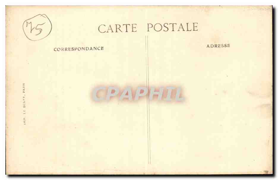 Desfile del General Pershing en París — 14 de julio de 1919 — Editor B.D. — Reverso