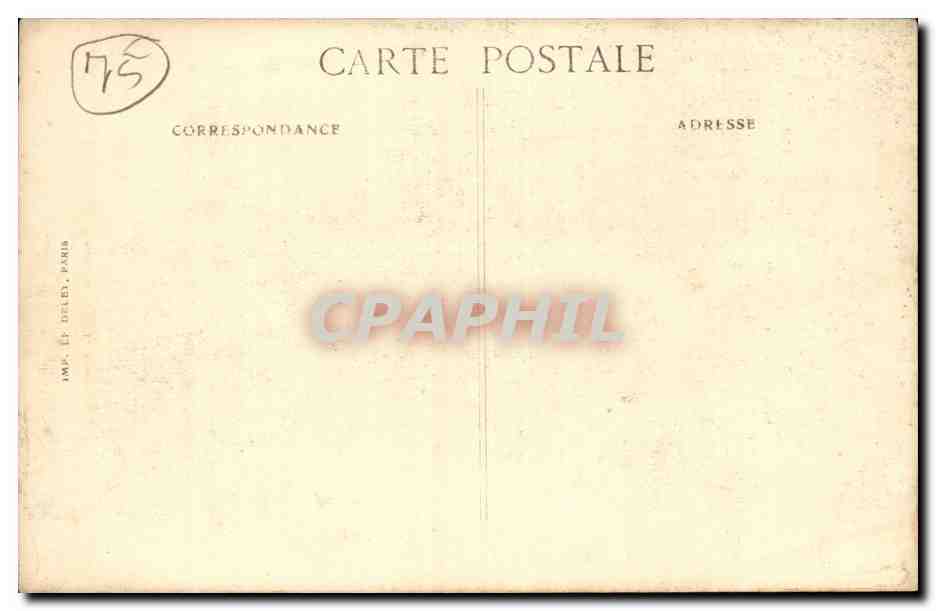 De Feesten van de Overwinning in Parijs — 14 juli 1919 — Generaal Mangin — Achterkant