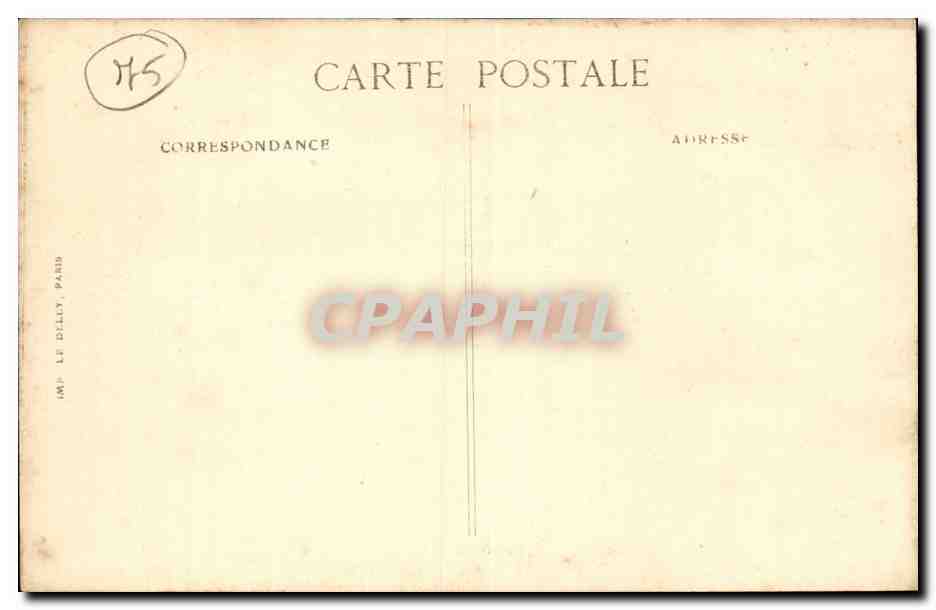 Paris CPA Fetes de la victoire a Paris 14 juillet 1919 Le defile Les chars d'assaut (tanks) — Rückseite