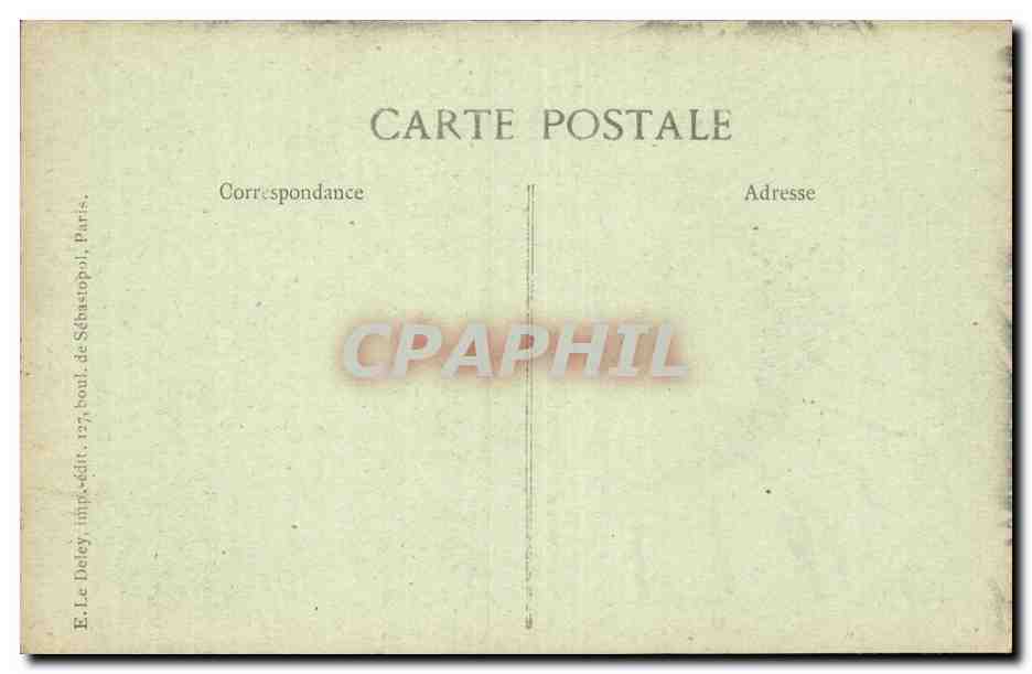 Paris CPA Rue des Orfevres Ancienne maison de marchand orfevre — Verso