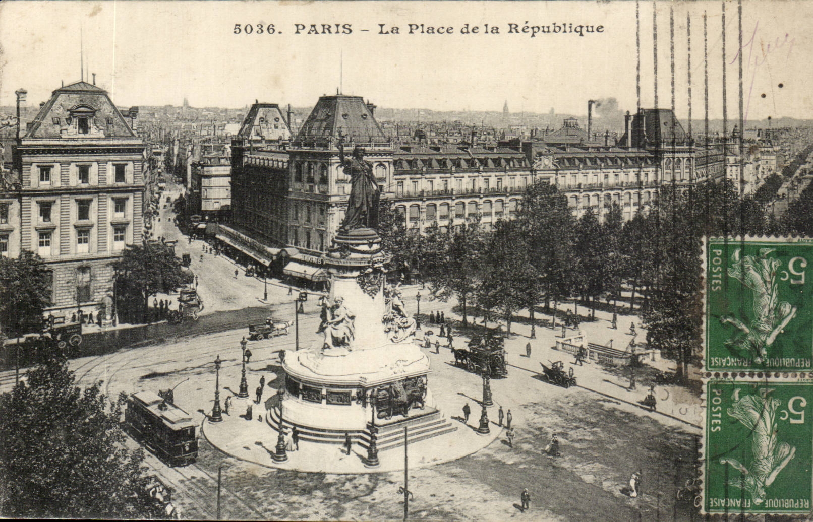 Paris CPA place de la Republique