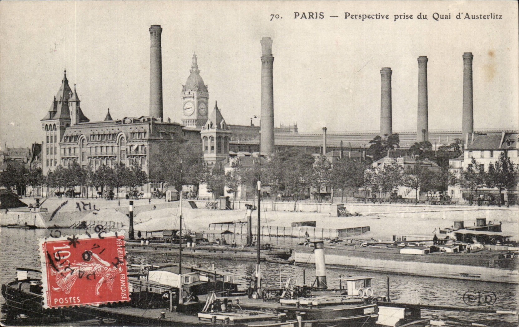 PARIS — Perspectief genomen vanaf de Quai d'Austerlitz — Uitgever CIR n°70