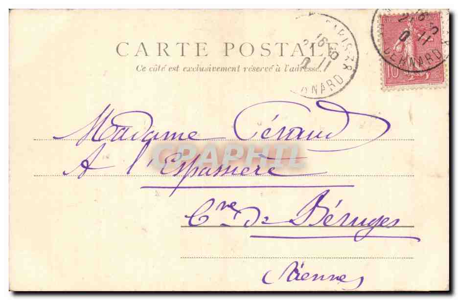 Paris CPA St Thomas d'Aquin  — Rückseite