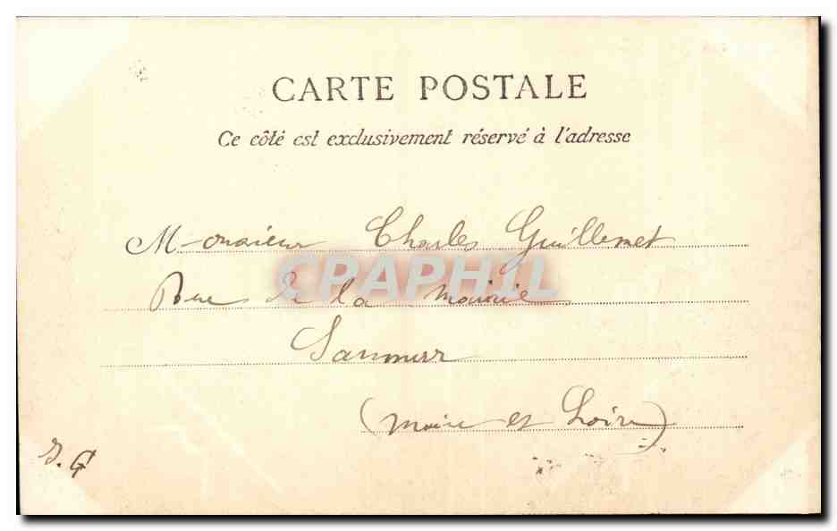 Paris — Perspective sur la Seine, prise du pont du Carrousel — éditeur non identifié — Verso