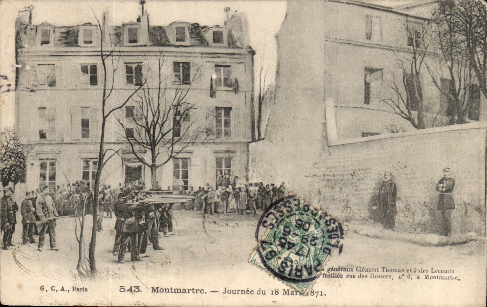 Paris CPA Montmartre Journee du 18 mars 1871