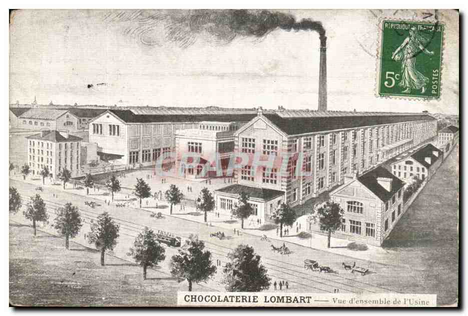 Paris CPA Chocolaterie lombard Vue d'ensemble de l'usine