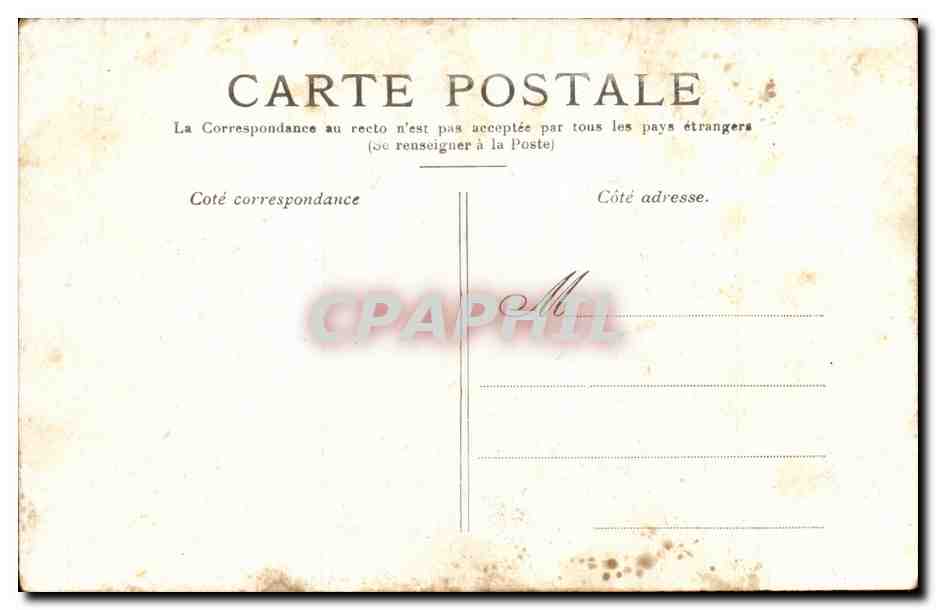 Paris CPA Hotel de ville — Rückseite