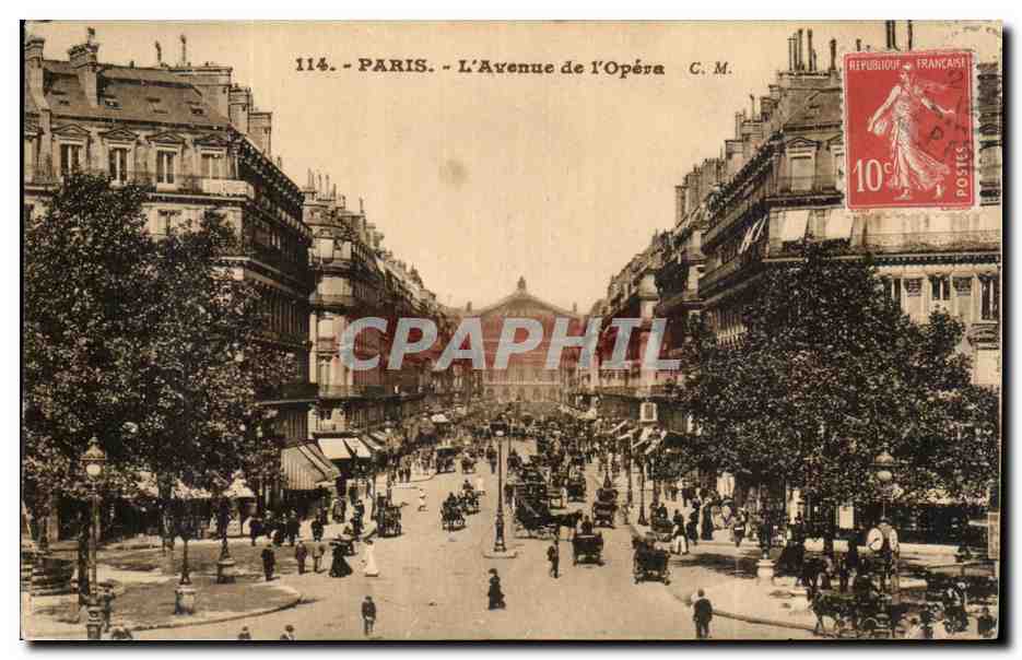 Paris CPA Avenue de l'Opera