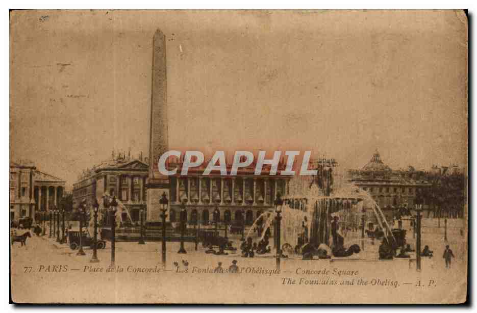 Paris CPA Place de la Concorde
