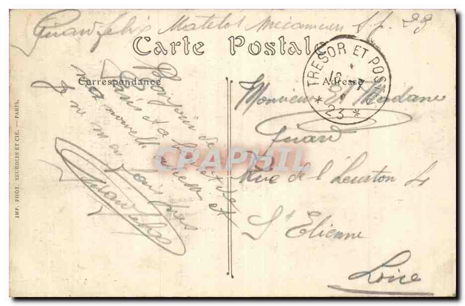 Paris CPA Gare de Lyon — Verso