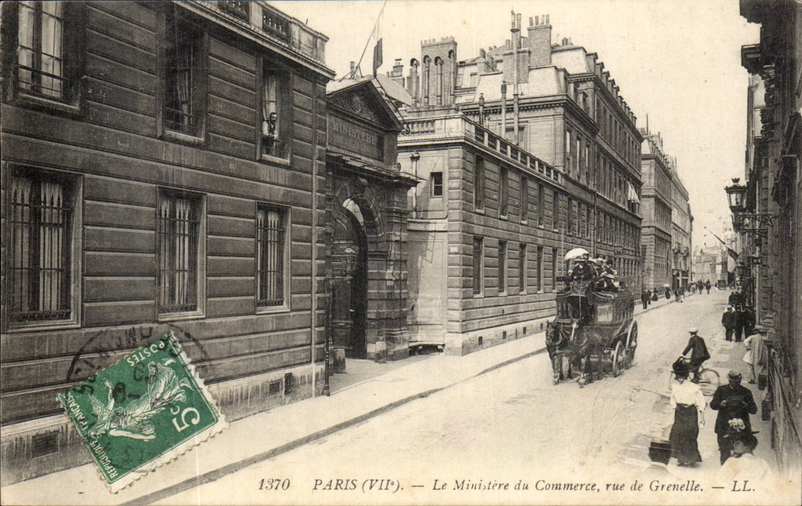 Le Ministère du Commerce, rue de Grenelle — Paris (VIIe) — LL.