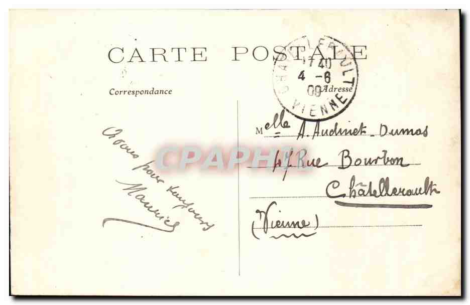 Paris CPA Gare de Lyon — Rückseite