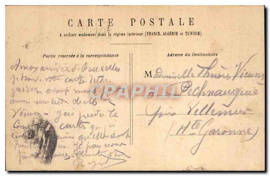 PARIS - Porte Maillot — globo aerostático y coches — editor no identificado — Reverso