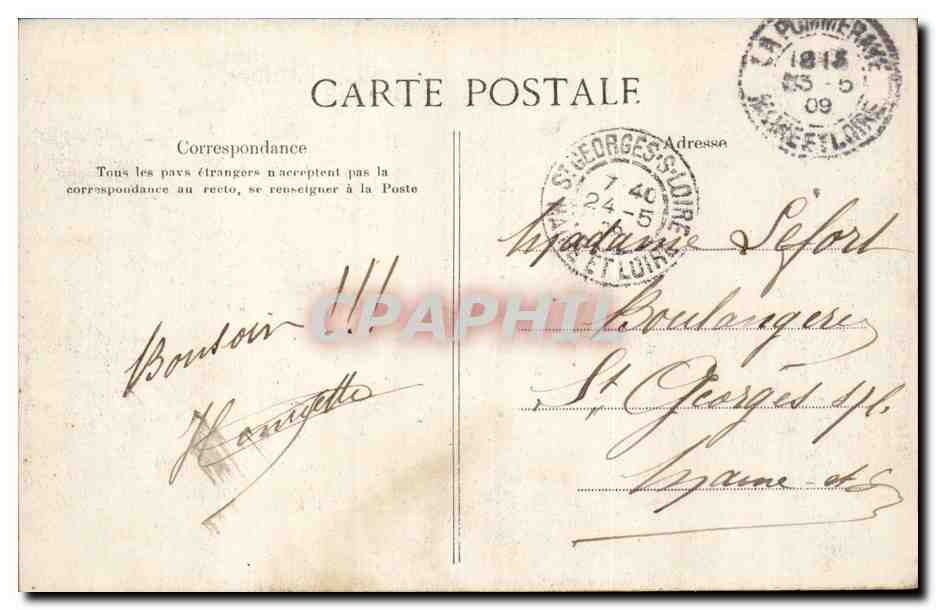 Paris CPA Le Petit Journal La grande salle des fetes du 1er etage TOP (journal presse media) — Verso