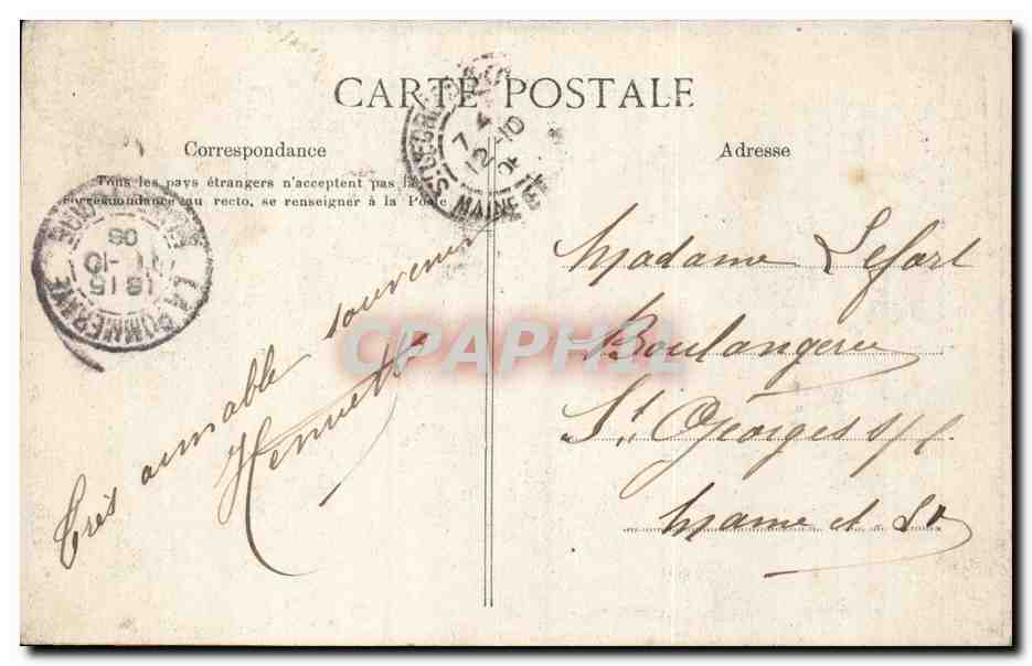 Paris CPA Le Petit Journal Une partie du service des archives TOP (journal presse media) — Verso